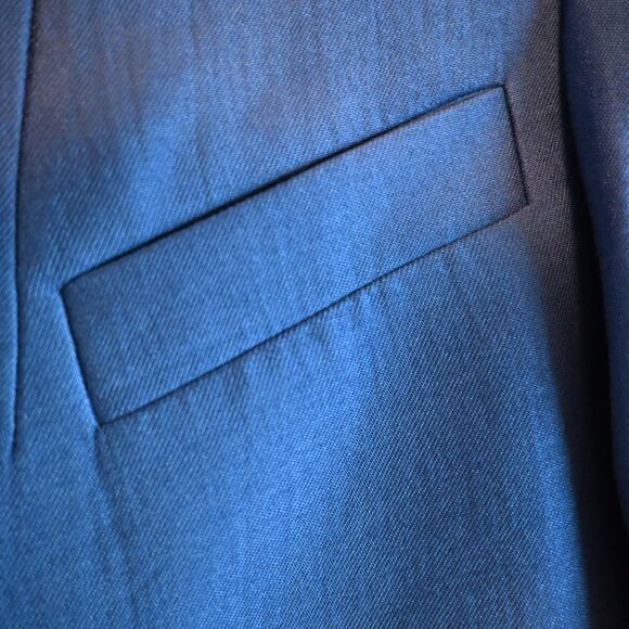 NWT: Zadig & Voltaire Very Open-front Linen Blend Blazer in Blue Saphire - Picture 9 of 16